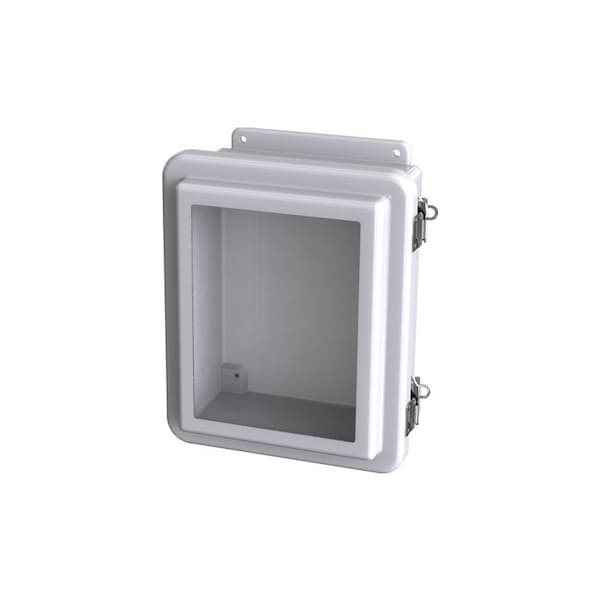 Quick release Padlock Latch Electrical Enclosures, 11.38 in H, 5.08 in D, 9.37 in W